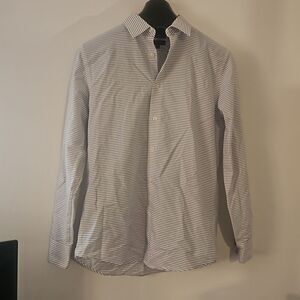 MURANO SLIM FIT SHIRT BLUE STRIPE size L